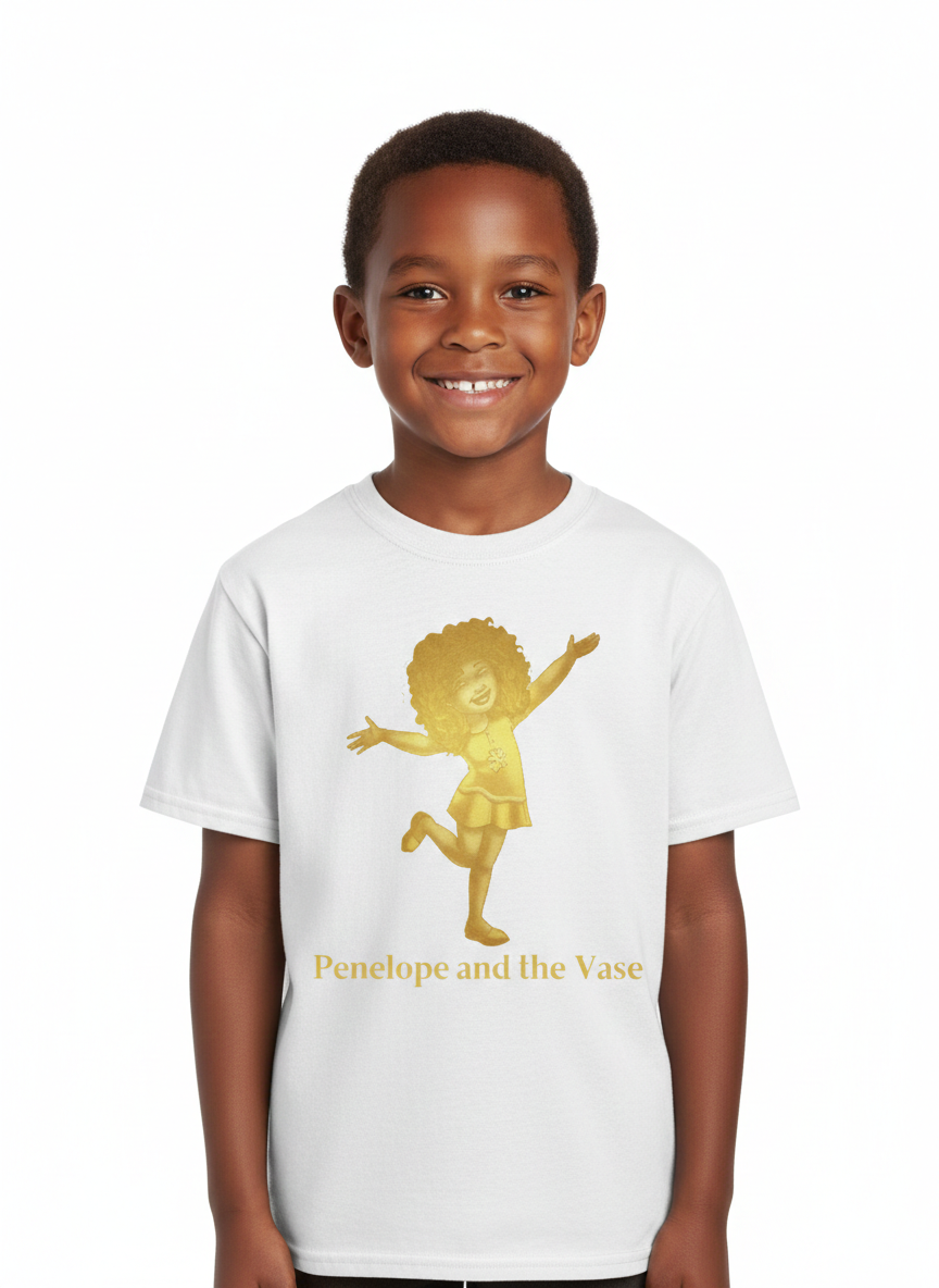 Penelope T-Shirt: Gold Design (Youth)